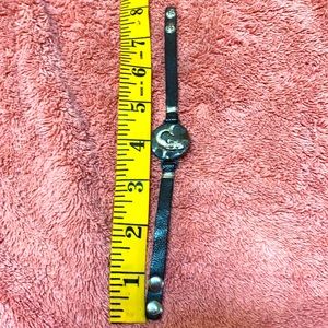 Vintage leather mermaid bracelet